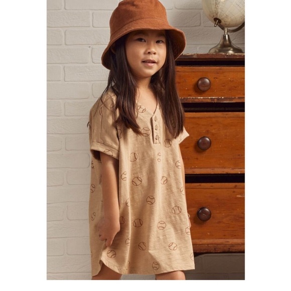Rylee + Cru NWT Henley Shirt Dress Baseball two available - Picture 1 of 6
